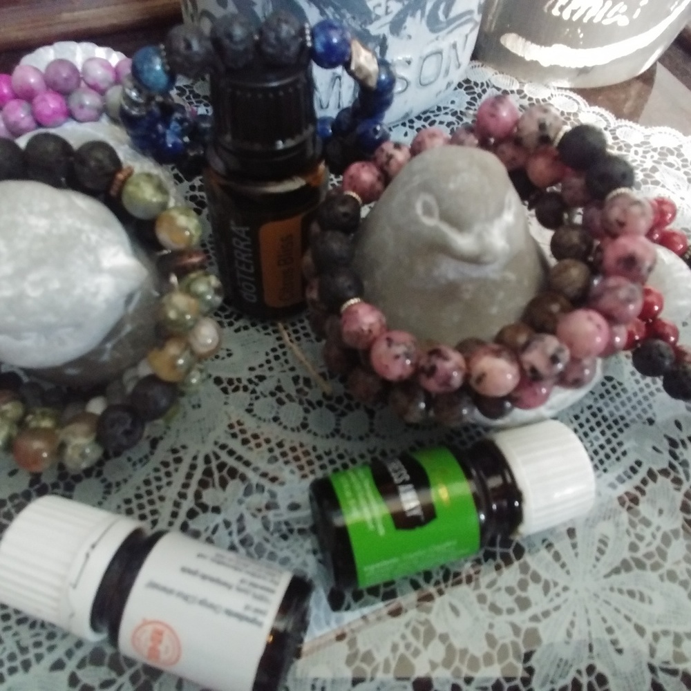 Essential oil diffuser lava bead bracelet